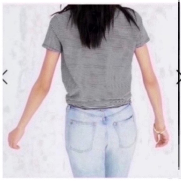 NWT MADEWELL STRIPED KNOT FRONT TEE - Picture 4 of 16